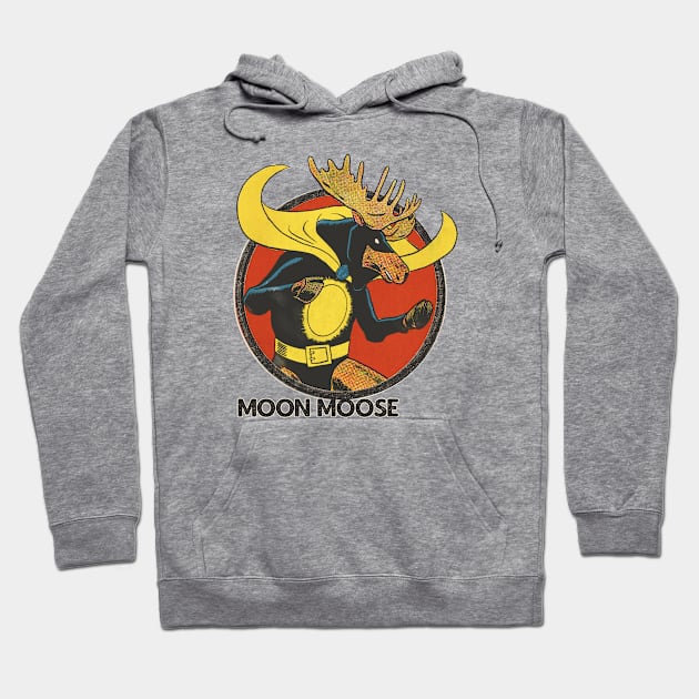 MOON MOOSE Hoodie by ThirteenthFloor